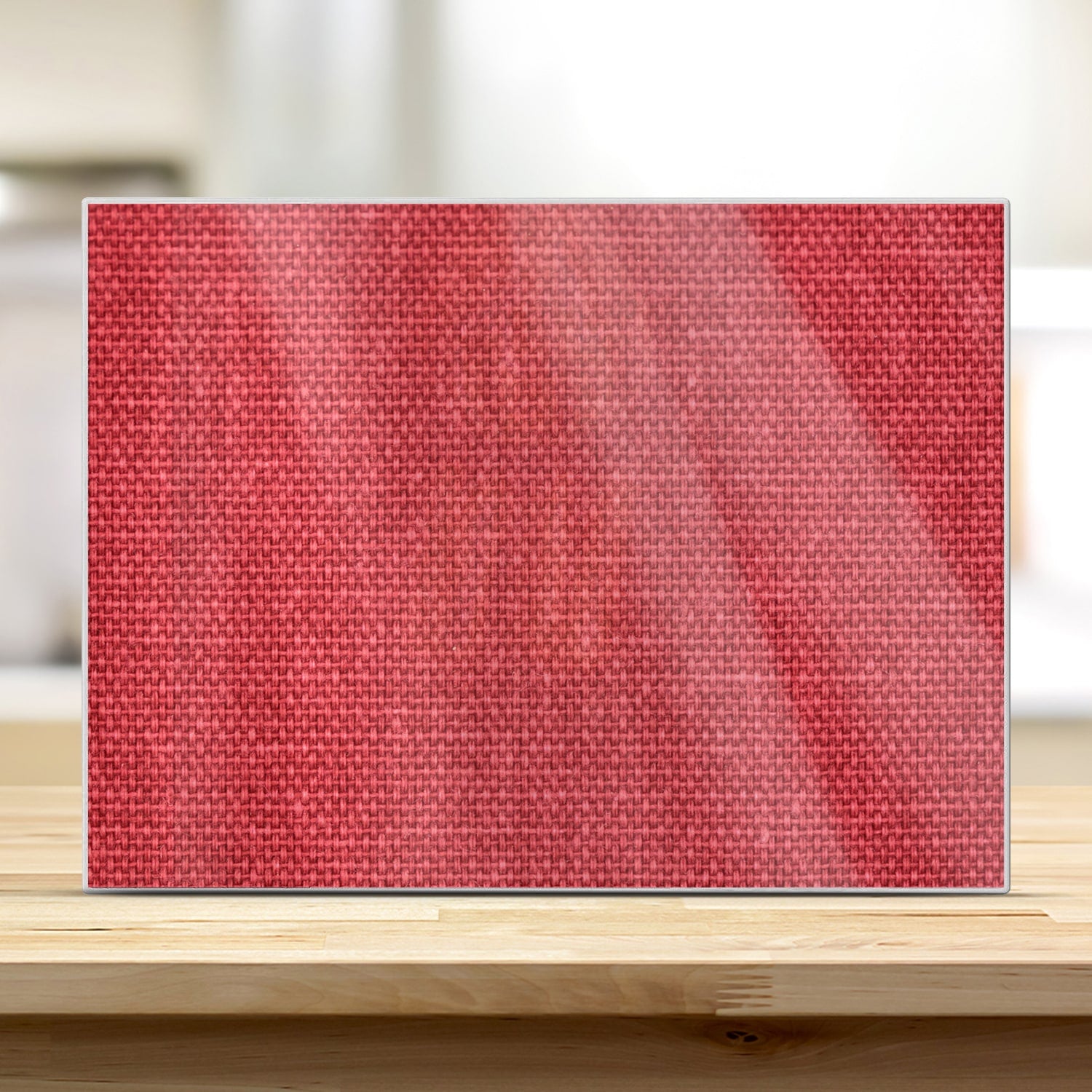 Schneidebrett - Rote Leinen-Textur