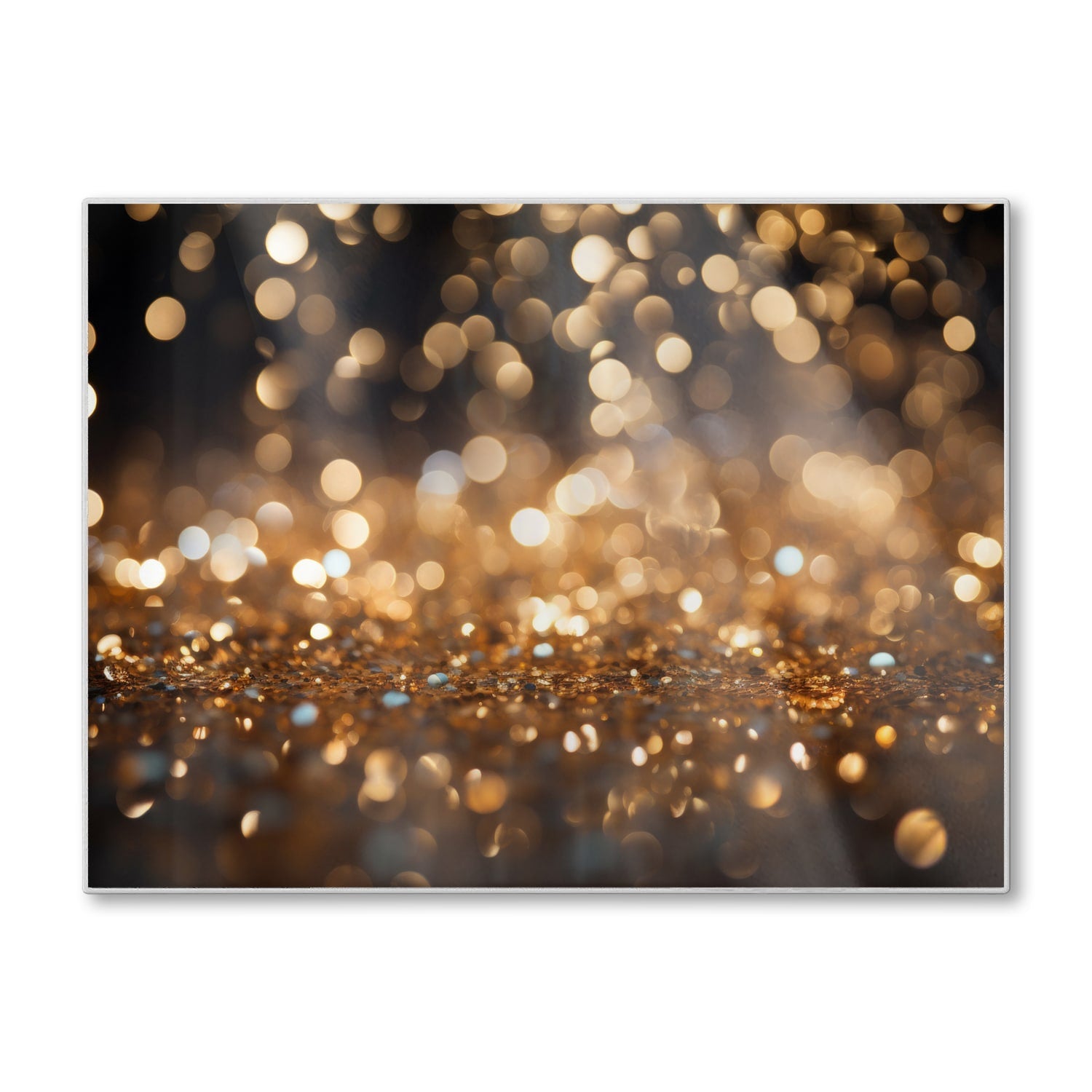 Schneidebrett - Goldene Glitzer