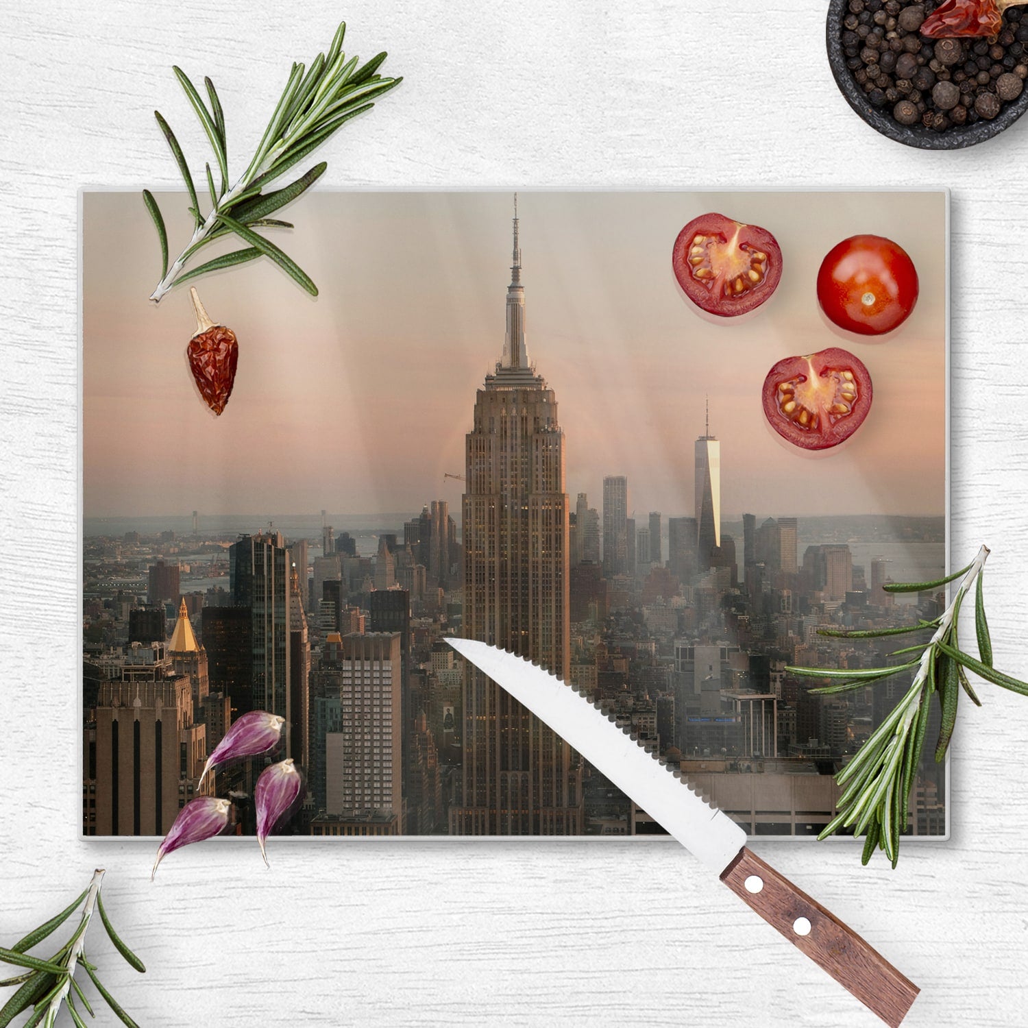 Schneidebrett - Manhattan Skyline