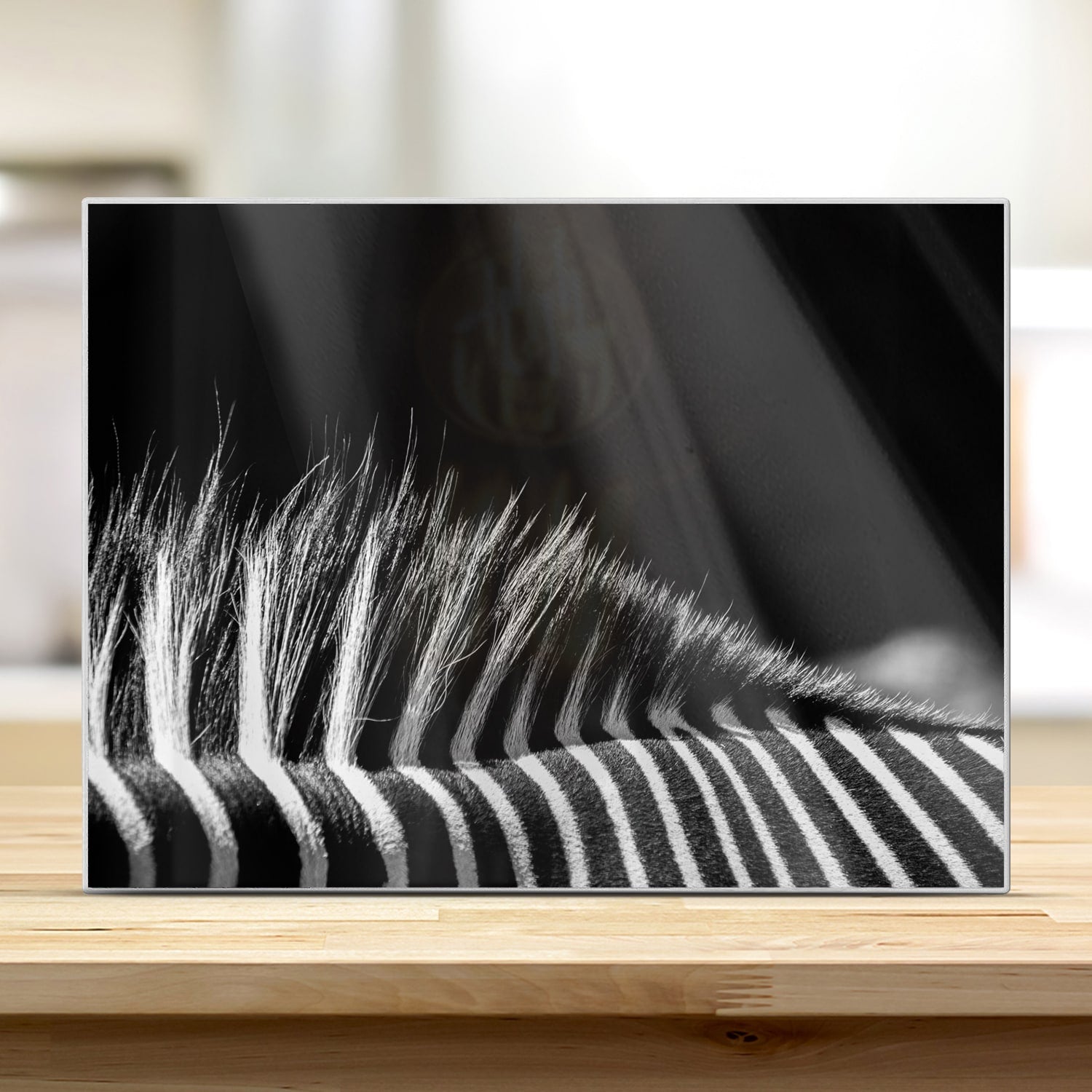Schneidebrett - Schwarz-weiß Zebra