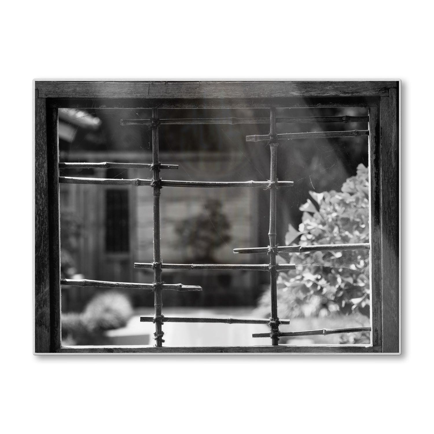 Schneidebrett - Schwarz-weiß Fenster