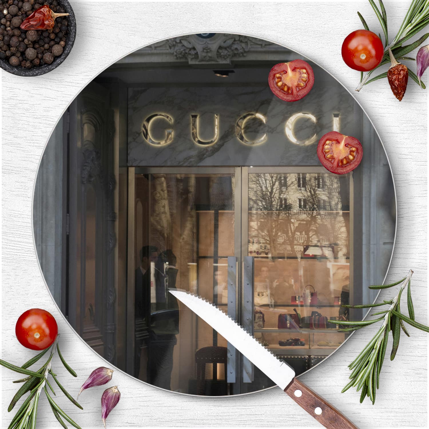 Schneidebrett Rund - Gucci-Geschäft