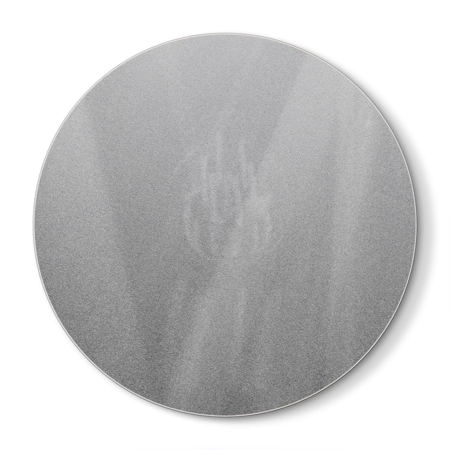 Schneidebrett Rund - Mattes Silber
