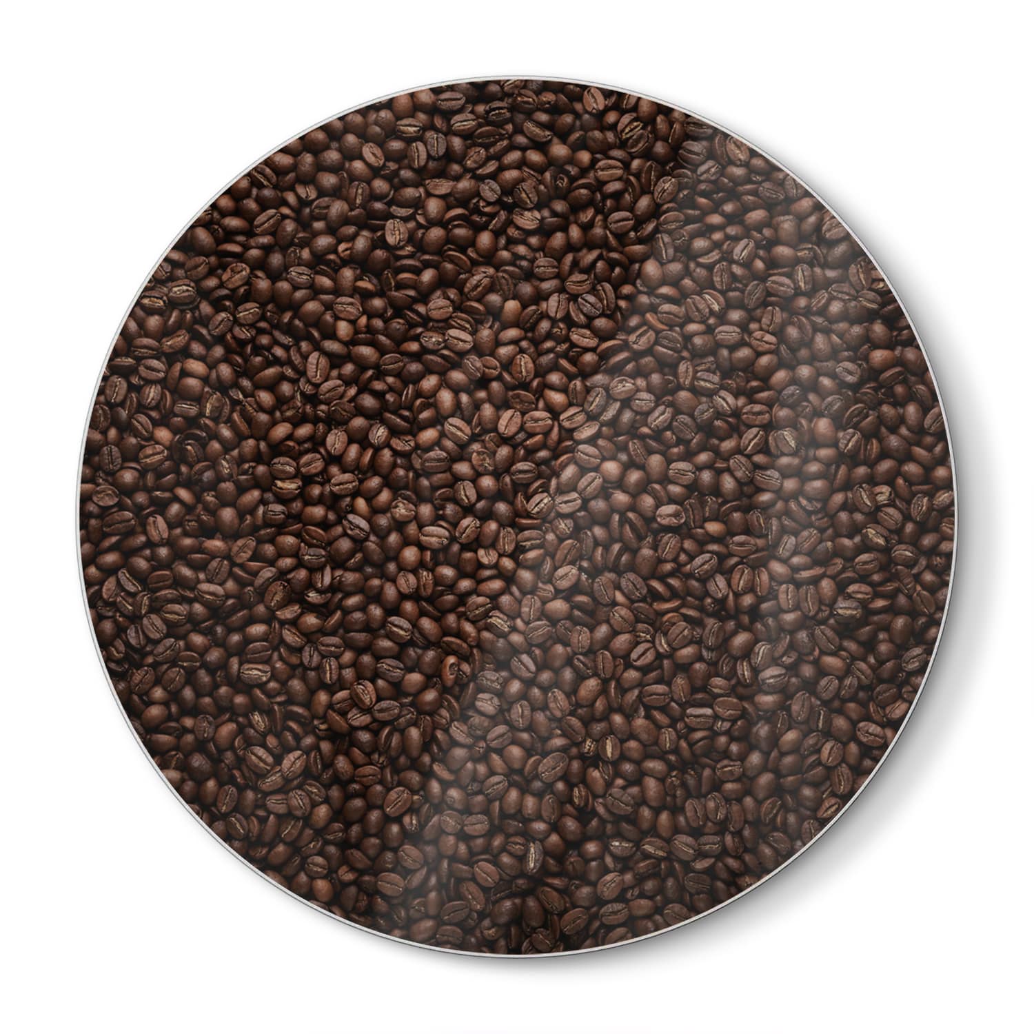 Schneidebrett Rund - Kaffeebohnen