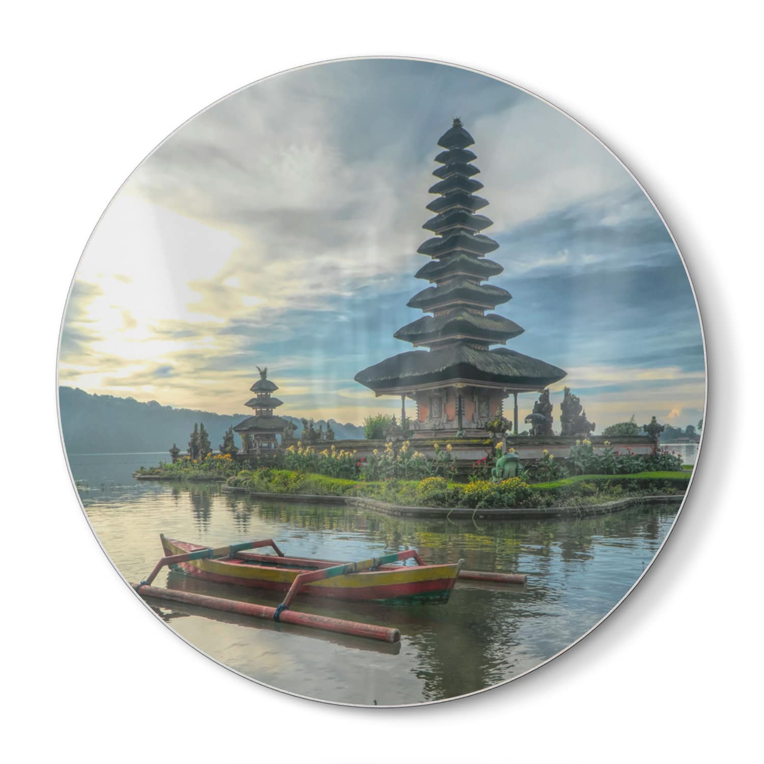 Schneidebrett Rund - Hinduistische Tempel