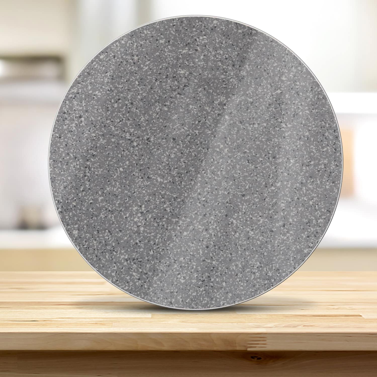 Schneidebrett Rund - Grauer Granit