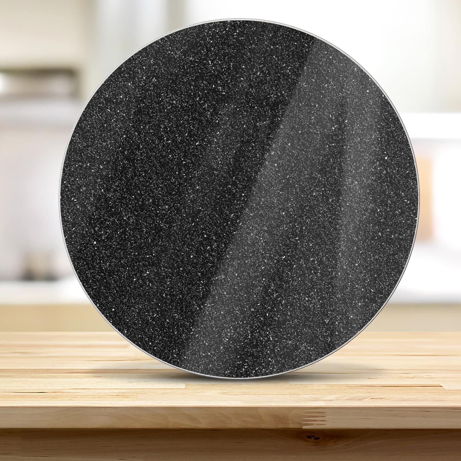 Schneidebrett Rund - Asphalt-Textur