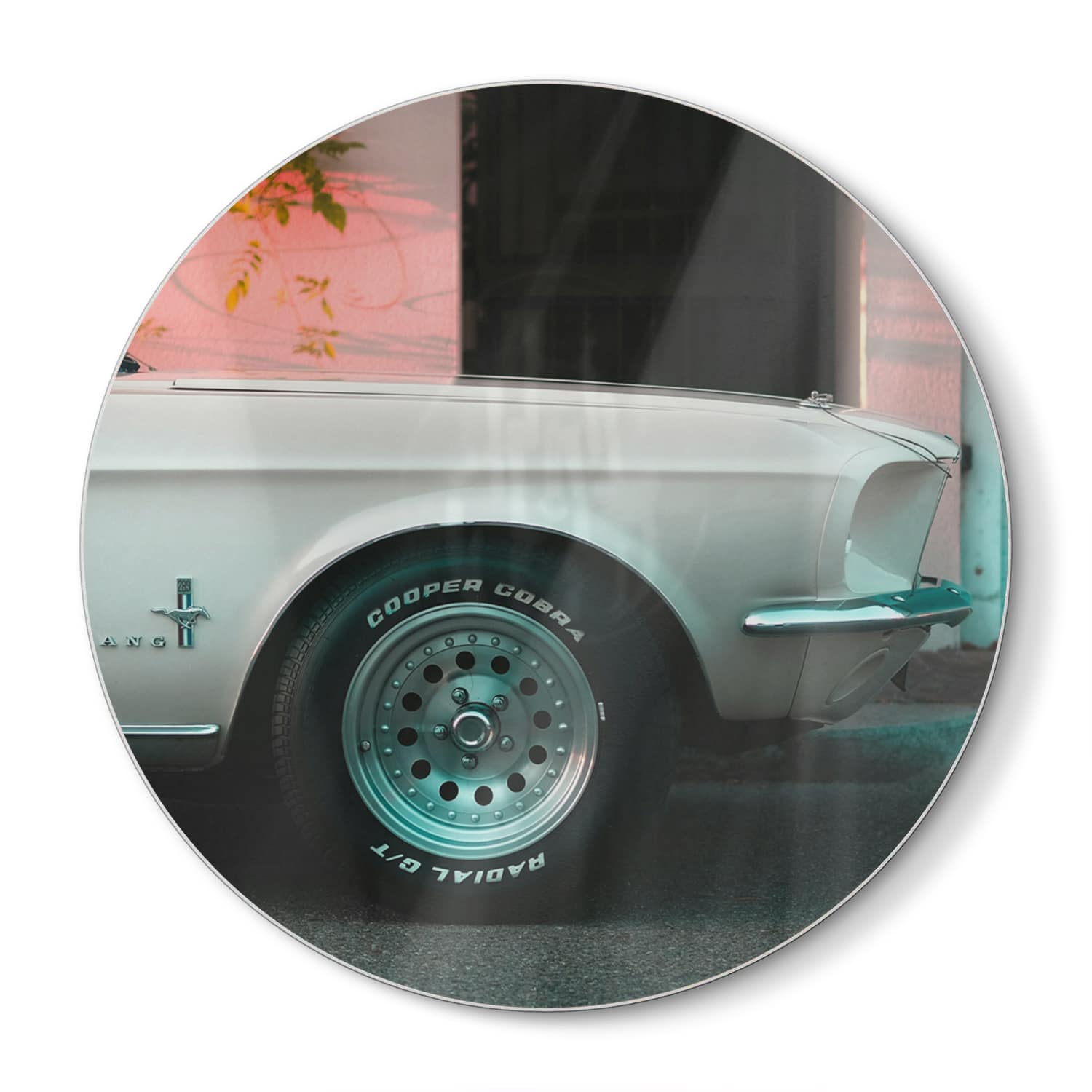 Schneidebrett Rund - Ford Mustang