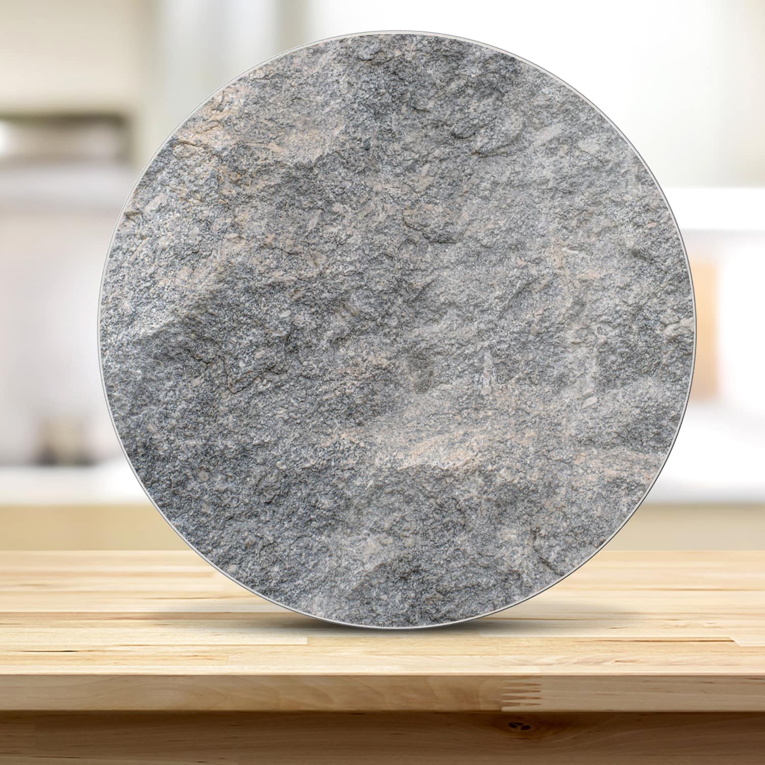 Schneidebrett Rund - Granit-Steintextur