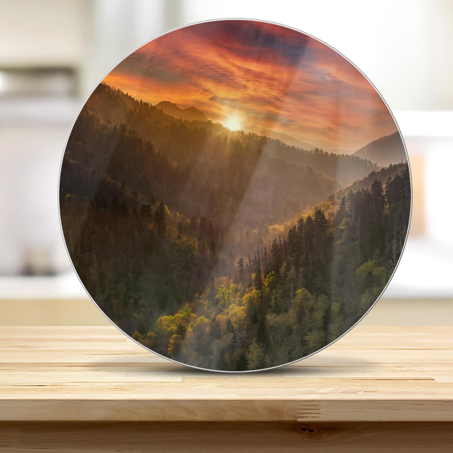 Schneidebrett Rund - Great Smoky Mountains in den USA