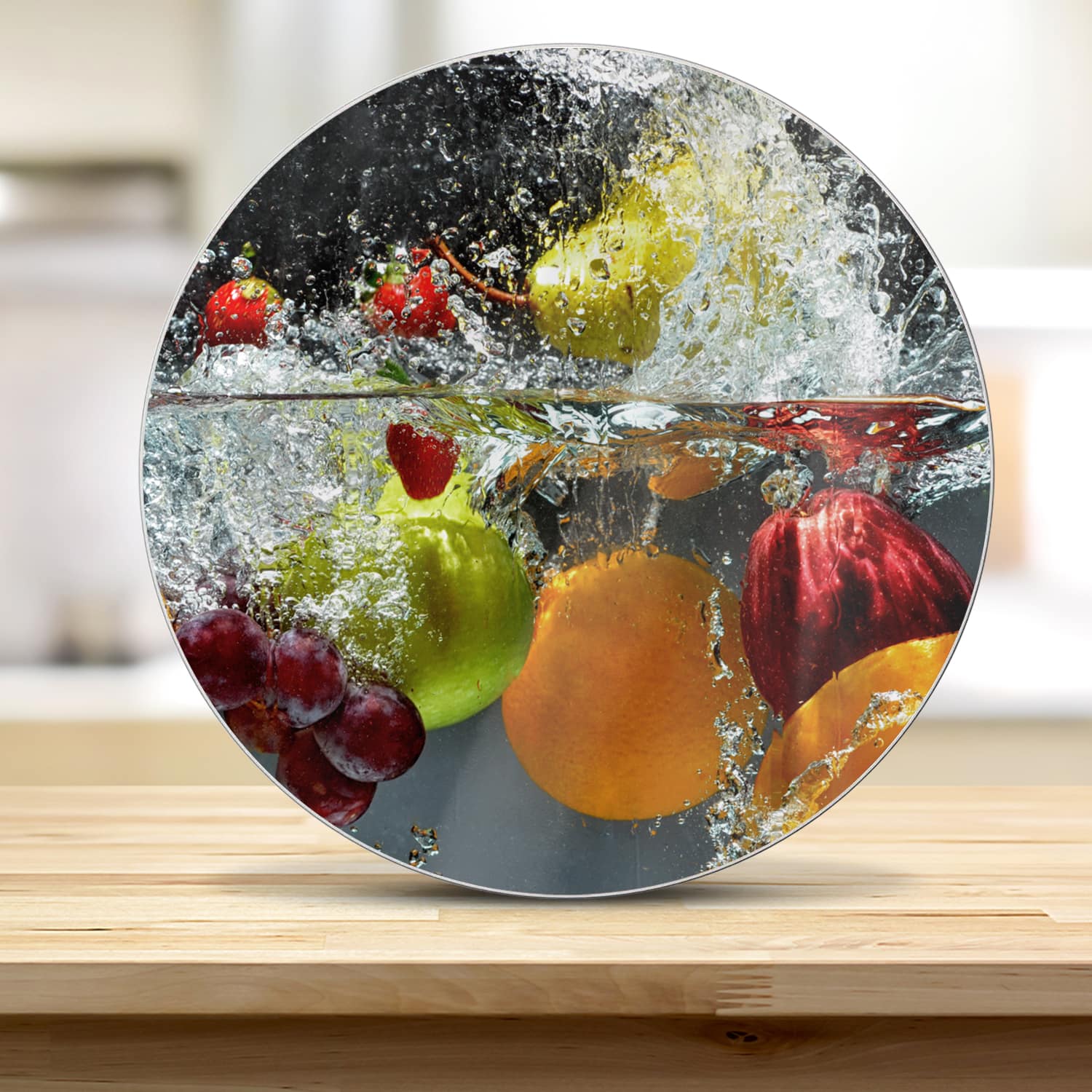 Schneidebrett Rund - Frucht-Splash