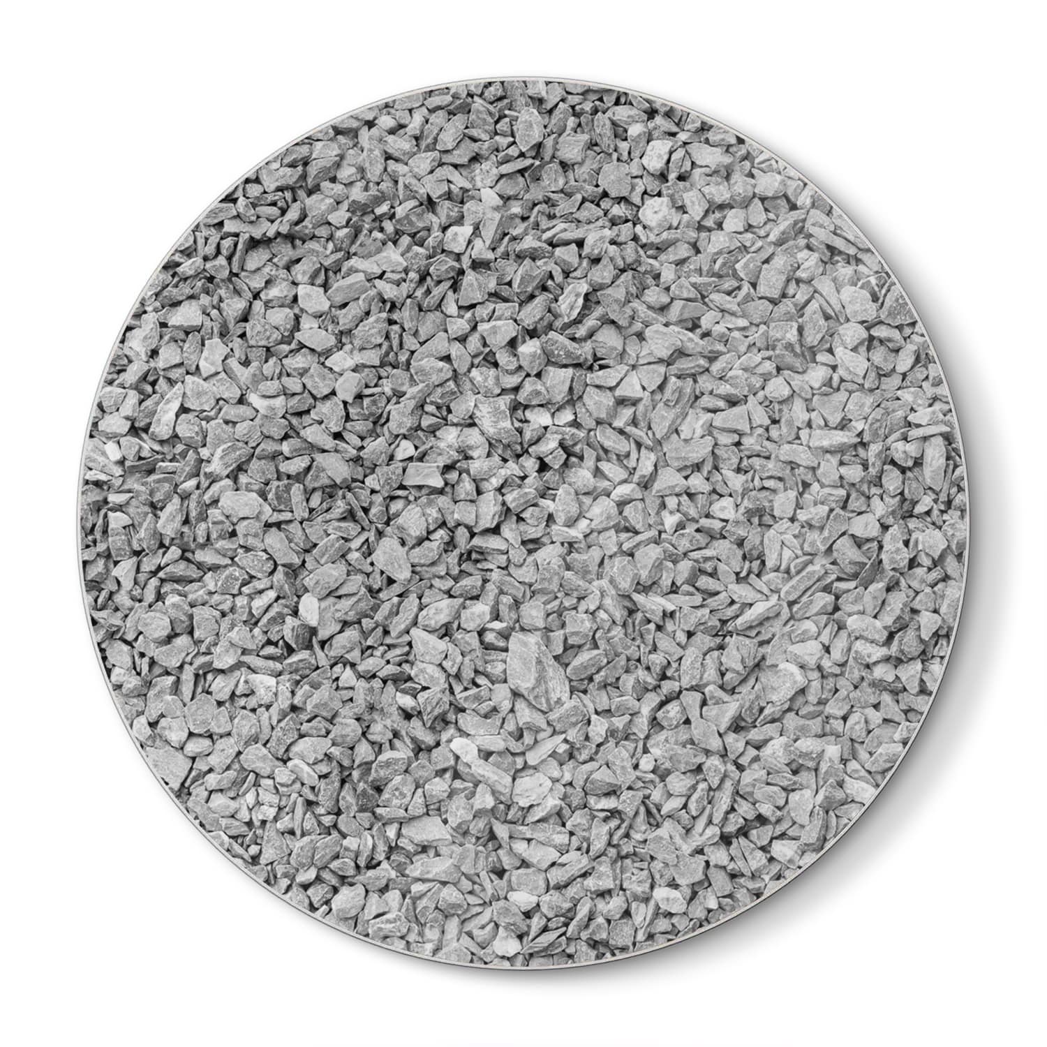 Schneidebrett Rund - Graues Kies
