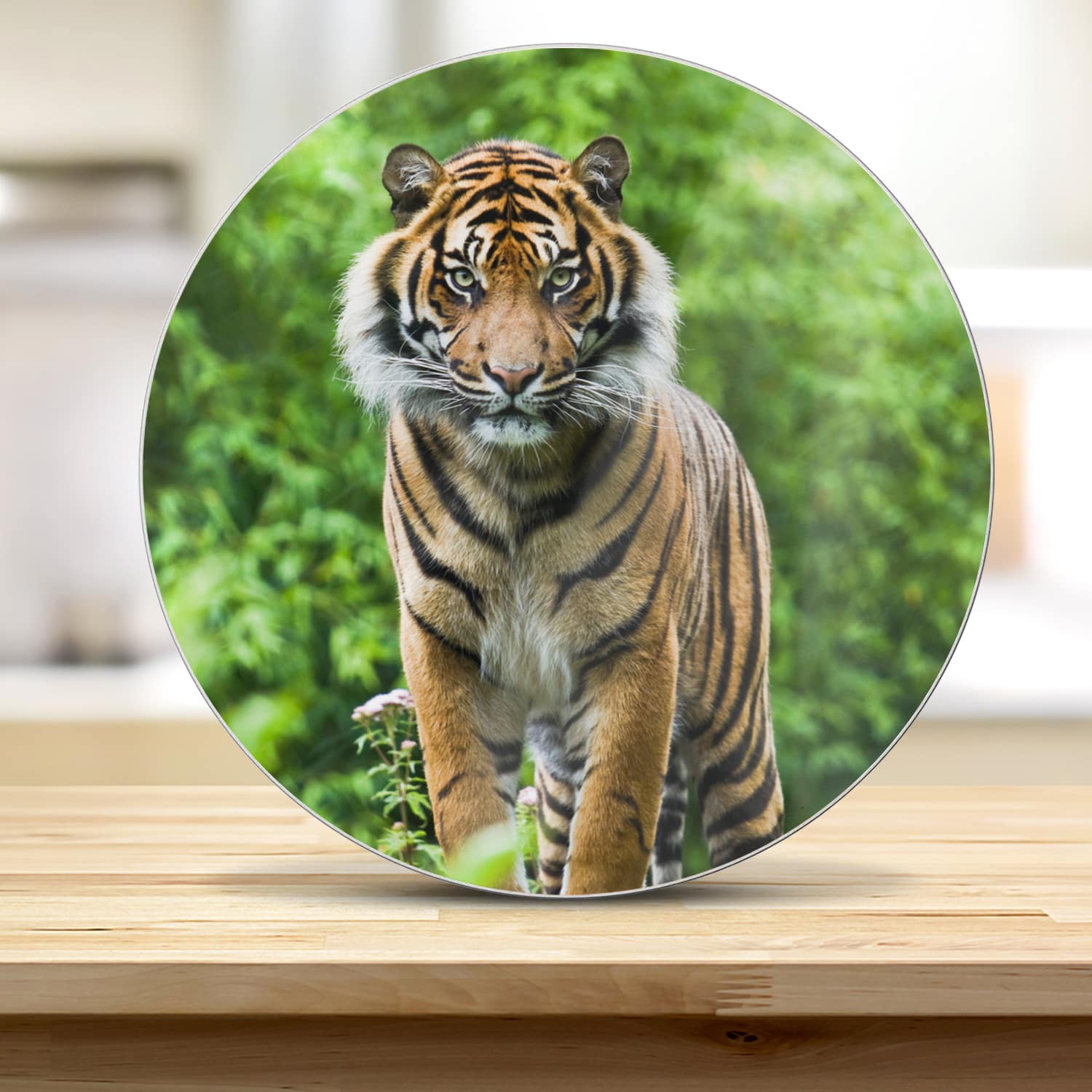 Schneidebrett Rund - Bengalischer Tiger