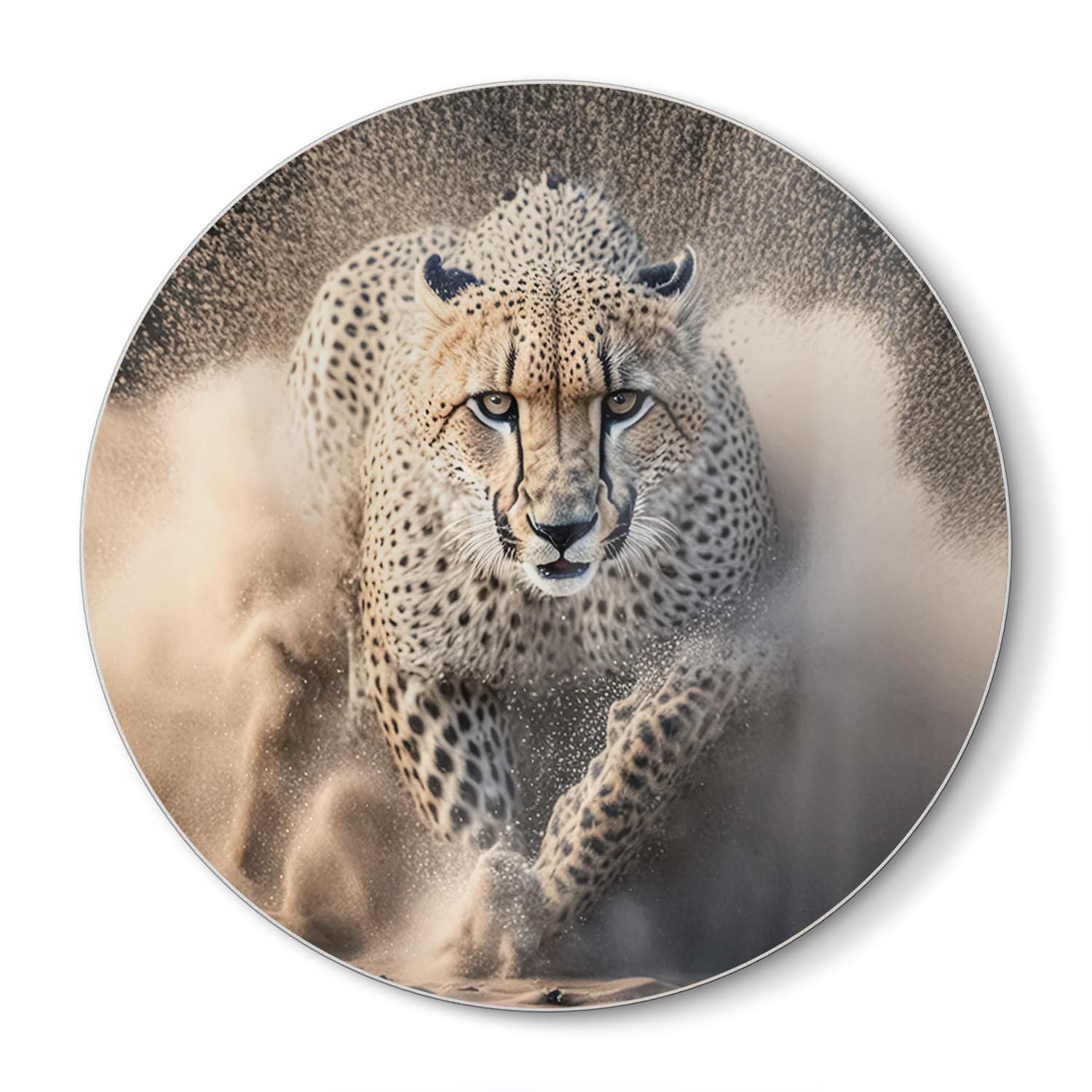 Schneidebrett Rund - Gepard
