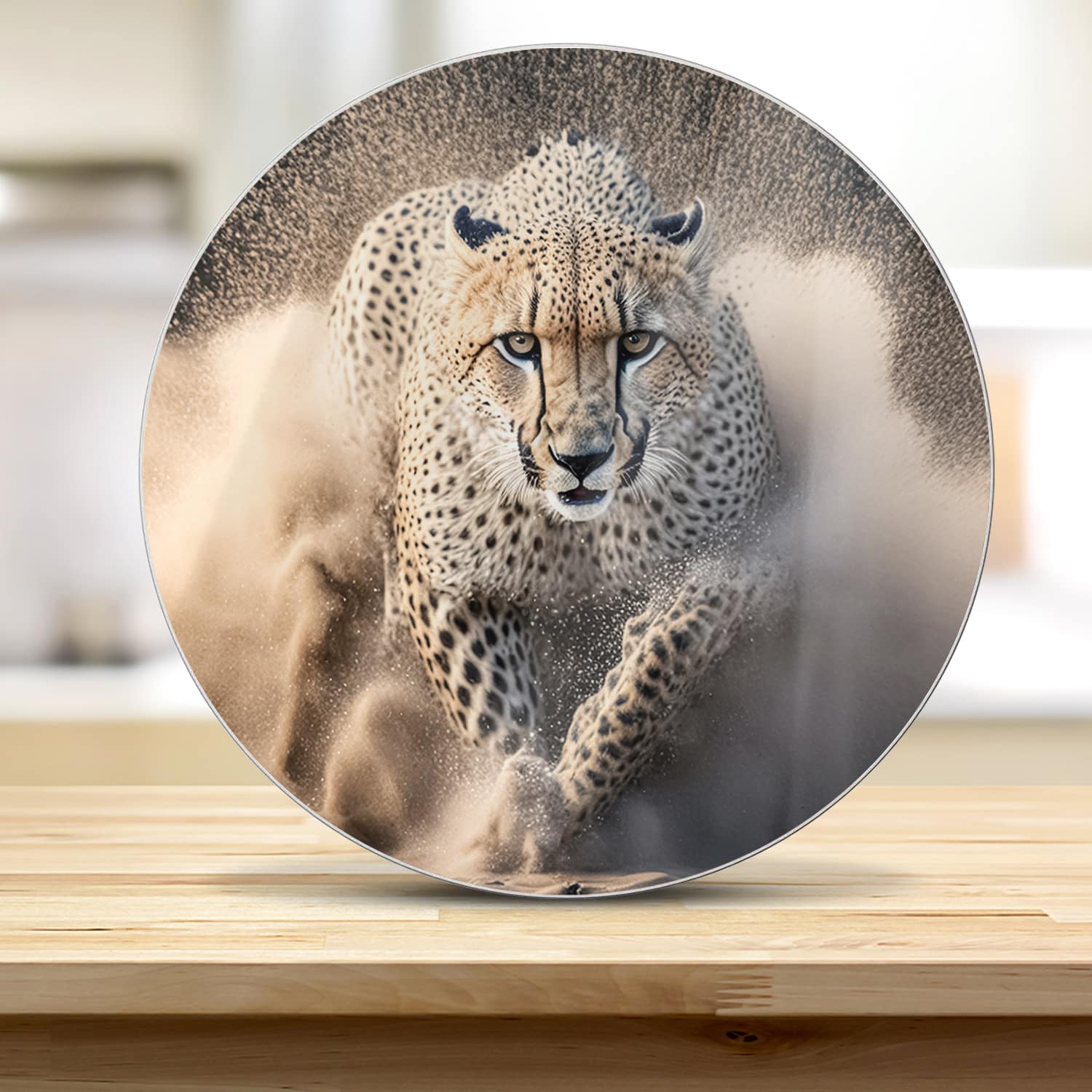 Schneidebrett Rund - Gepard