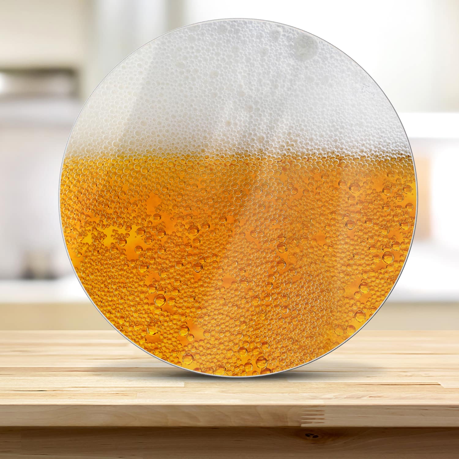 Schneidebrett Rund - Bier