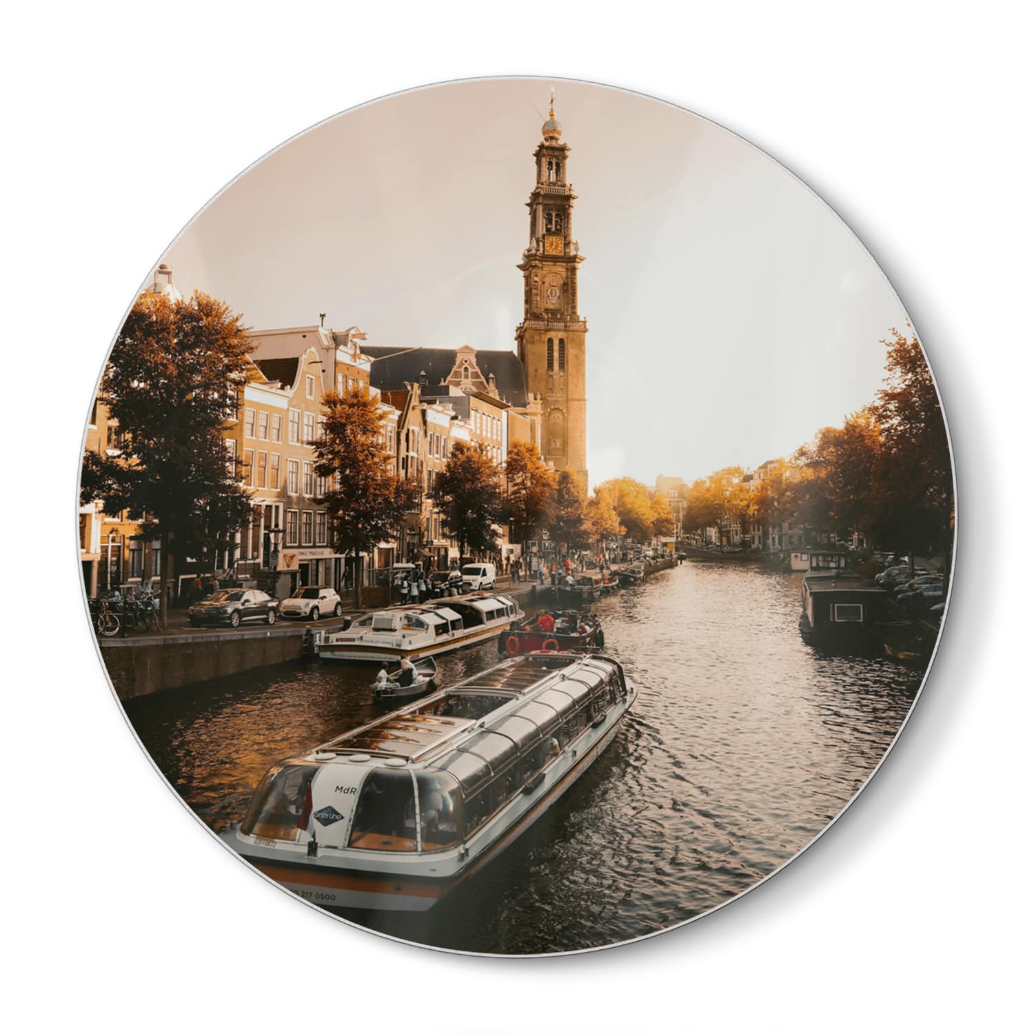 Schneidebrett Rund - Amsterdamer Herbst