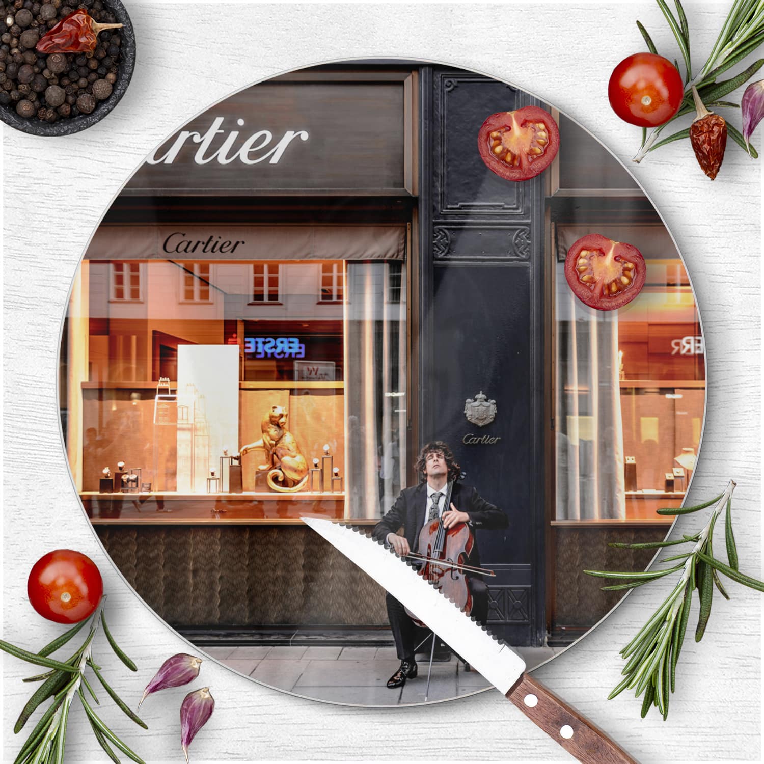 Schneidebrett Rund - Cartier-Geschäft