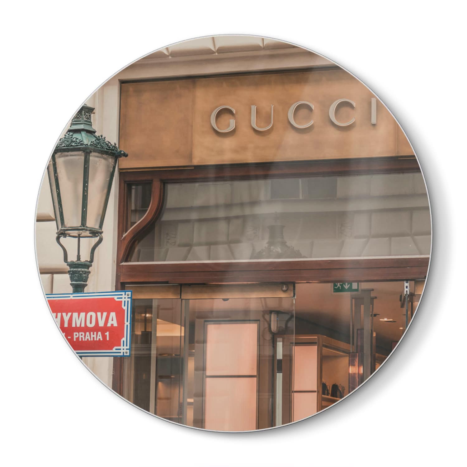 Schneidebrett Rund - Gucci-Geschäft Front