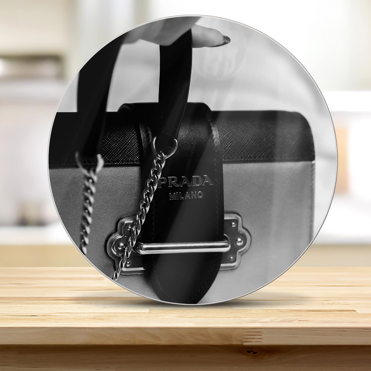 Schneidebrett Rund - Prada Milano Tasche