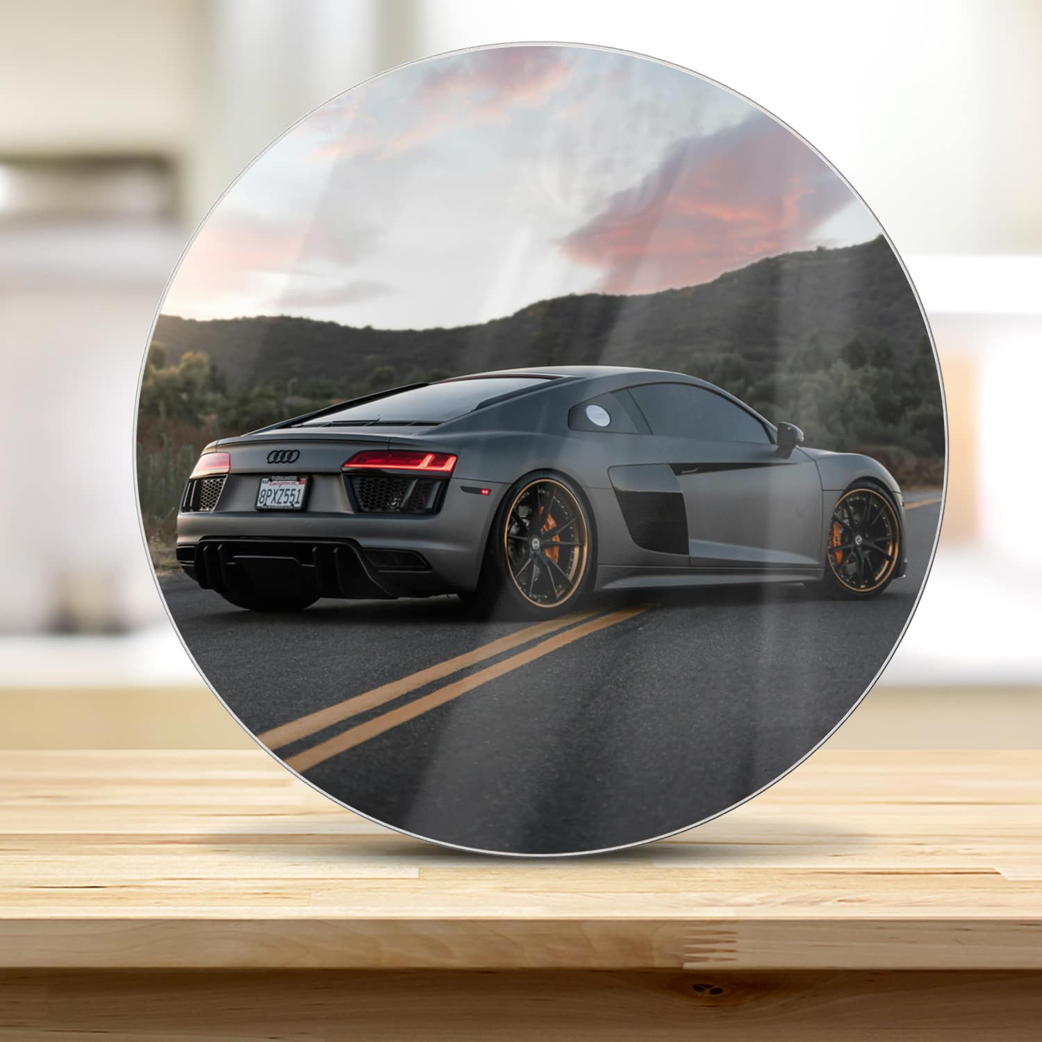 Schneidebrett Rund - Audi R8