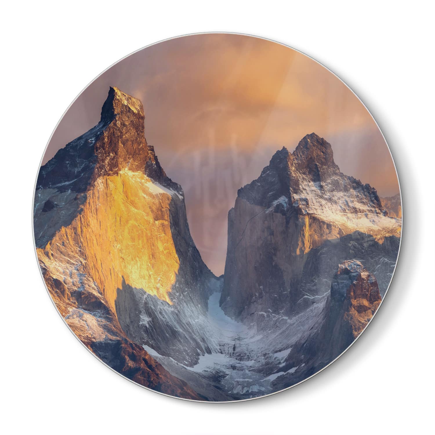 Schneidebrett Rund - Hohe raue Berge