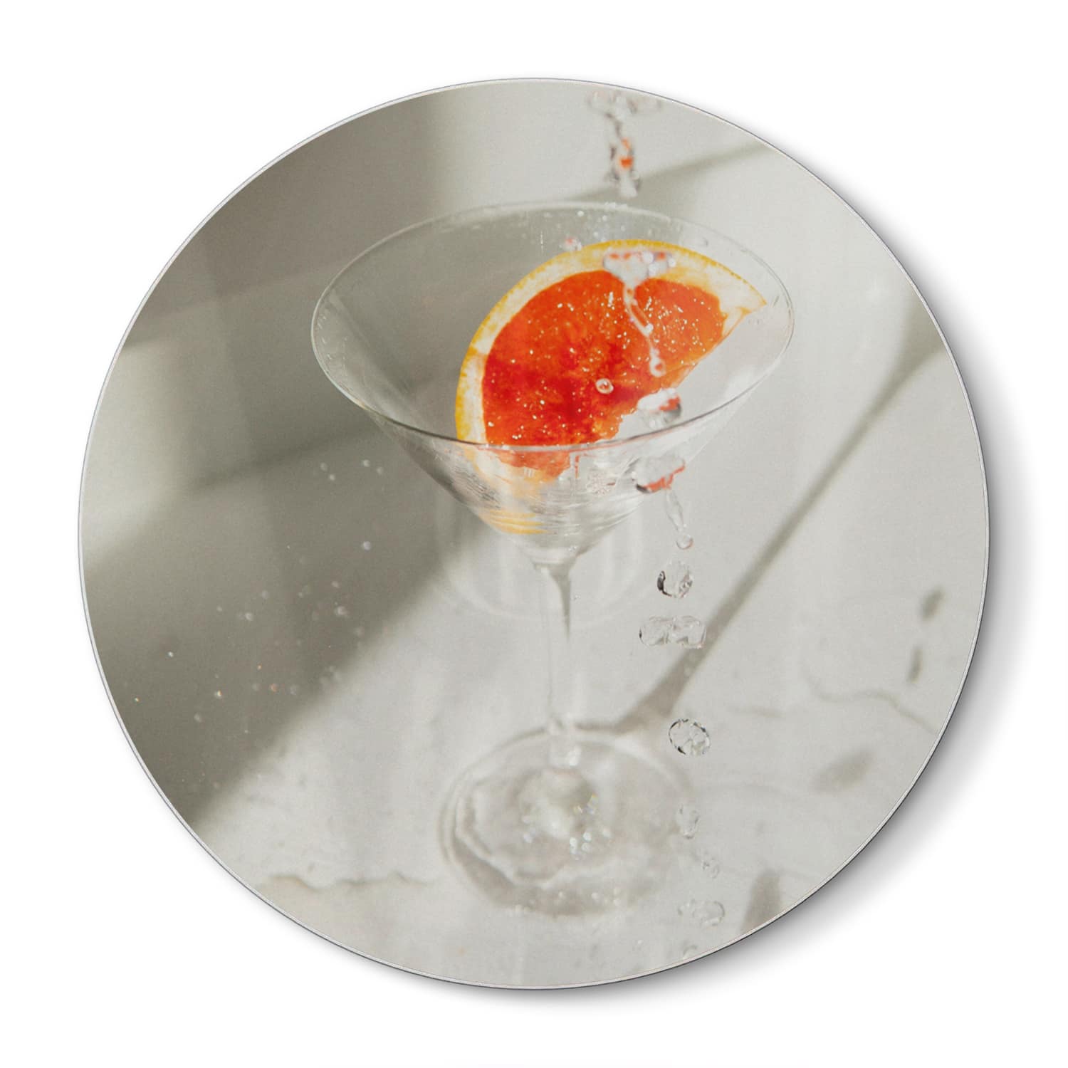 Schneidebrett Rund - Ästhetischer Cocktail
