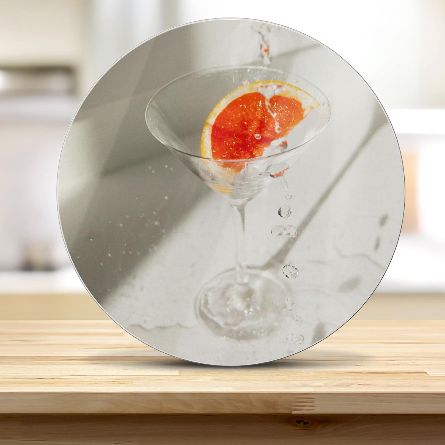 Schneidebrett Rund - Ästhetischer Cocktail