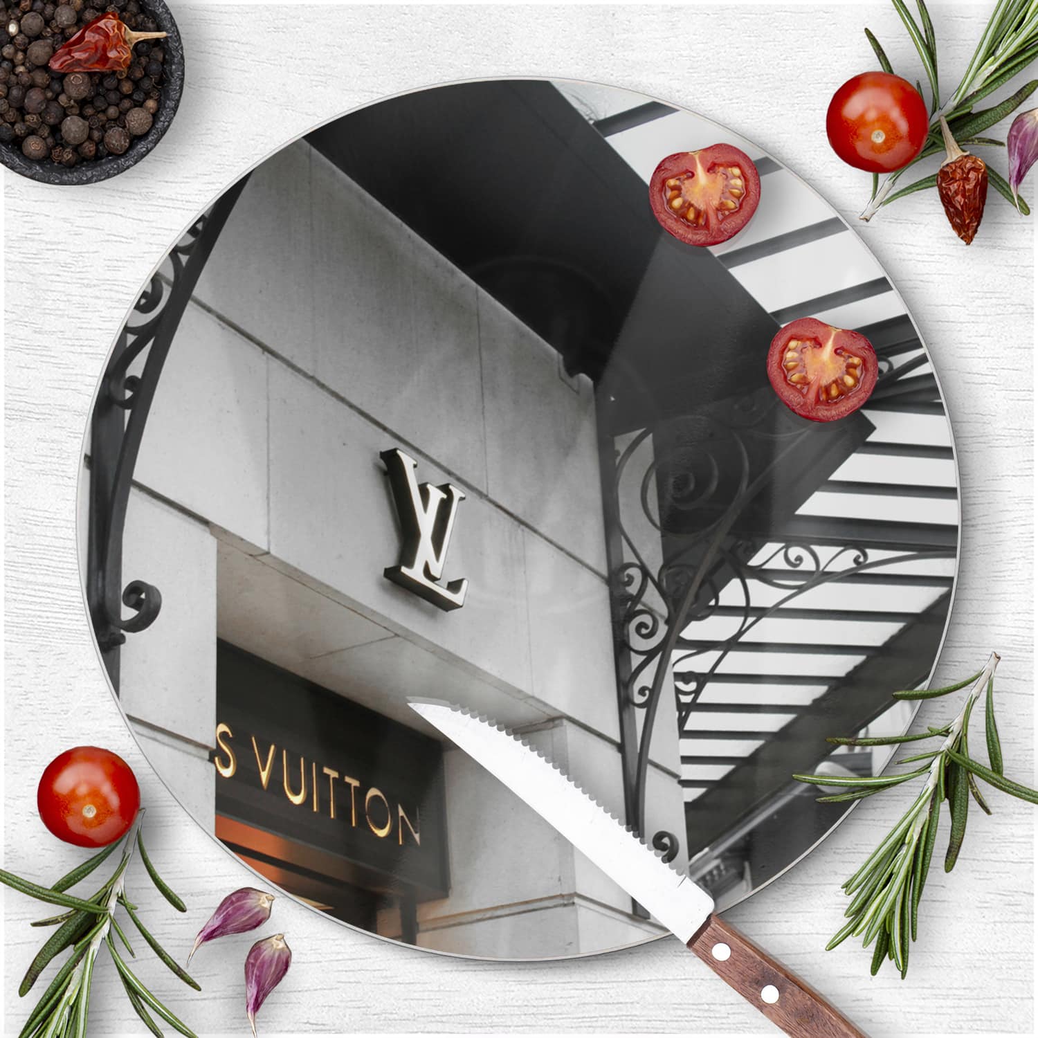 Schneidebrett Rund - Louis Vuitton-Geschäft