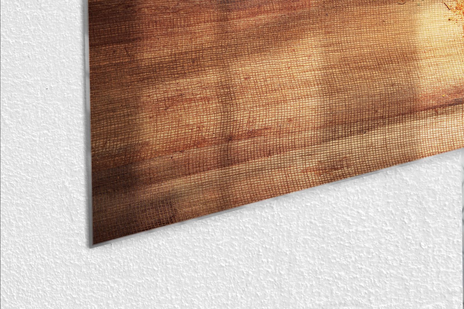 Mydesignglas Glas Whiteboard - Kräuter auf Holztisch – magnetisch, kratzfest & rahmenlos