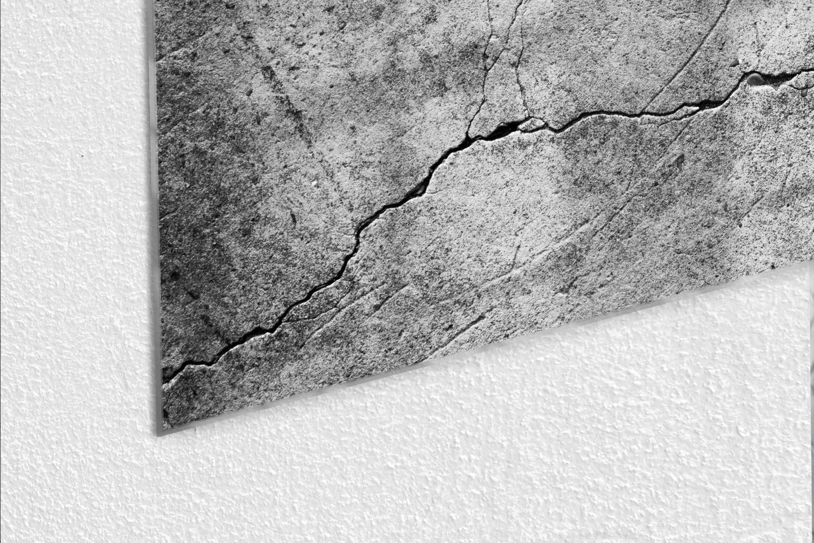 Mydesignglas Glas Whiteboard - Betonoptik – magnetisch, kratzfest & rahmenlos