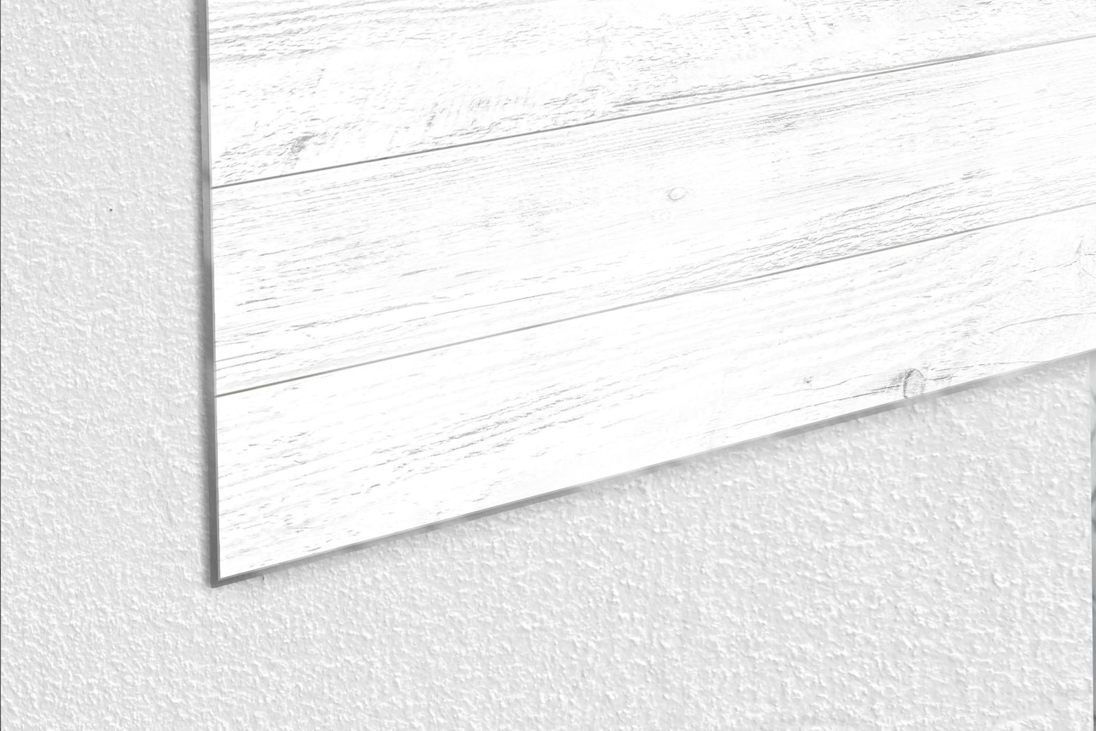 Glas-Whiteboard Weiß Holzoptik – magnetisch, kratzfest & rahmenlos