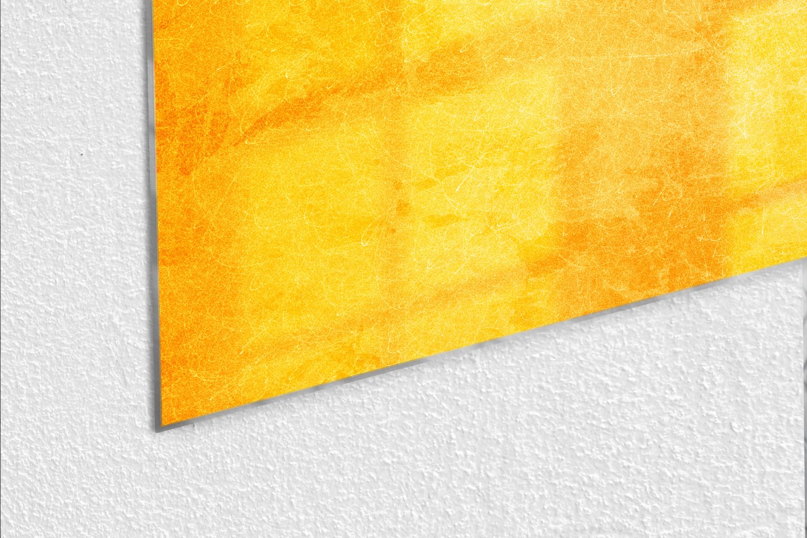 Glas-Whiteboard Gelb-Orange Struktur - magnetisch & kratzfest