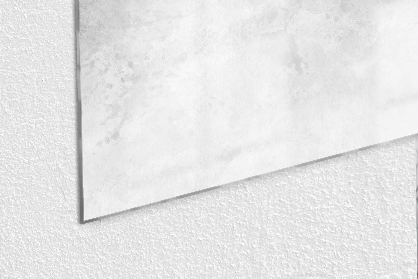 Glas-Whiteboard Marmorstruktur Weiß - magnetisch & kratzfest