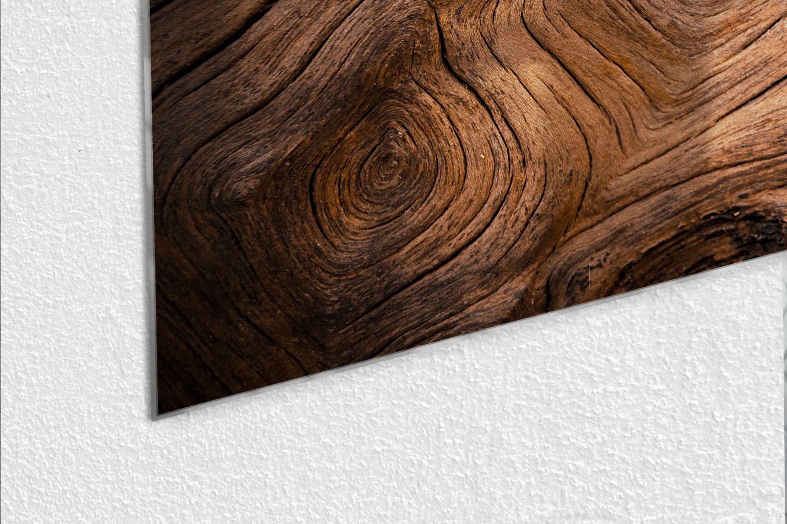 Mydesignglas Glas Whiteboard - Altholzoptik – magnetisch, kratzfest & rahmenlos