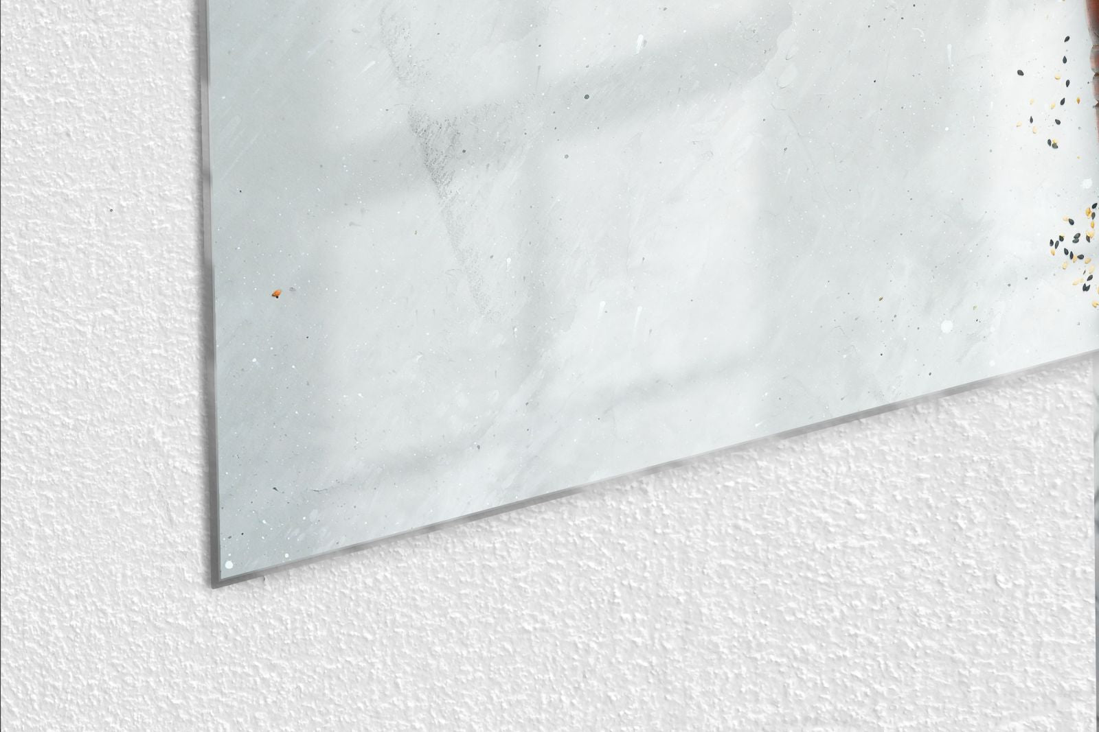 Glas-Whiteboard magnettafel-zutaten-auf-steintisch - magnetisch & kratzfest