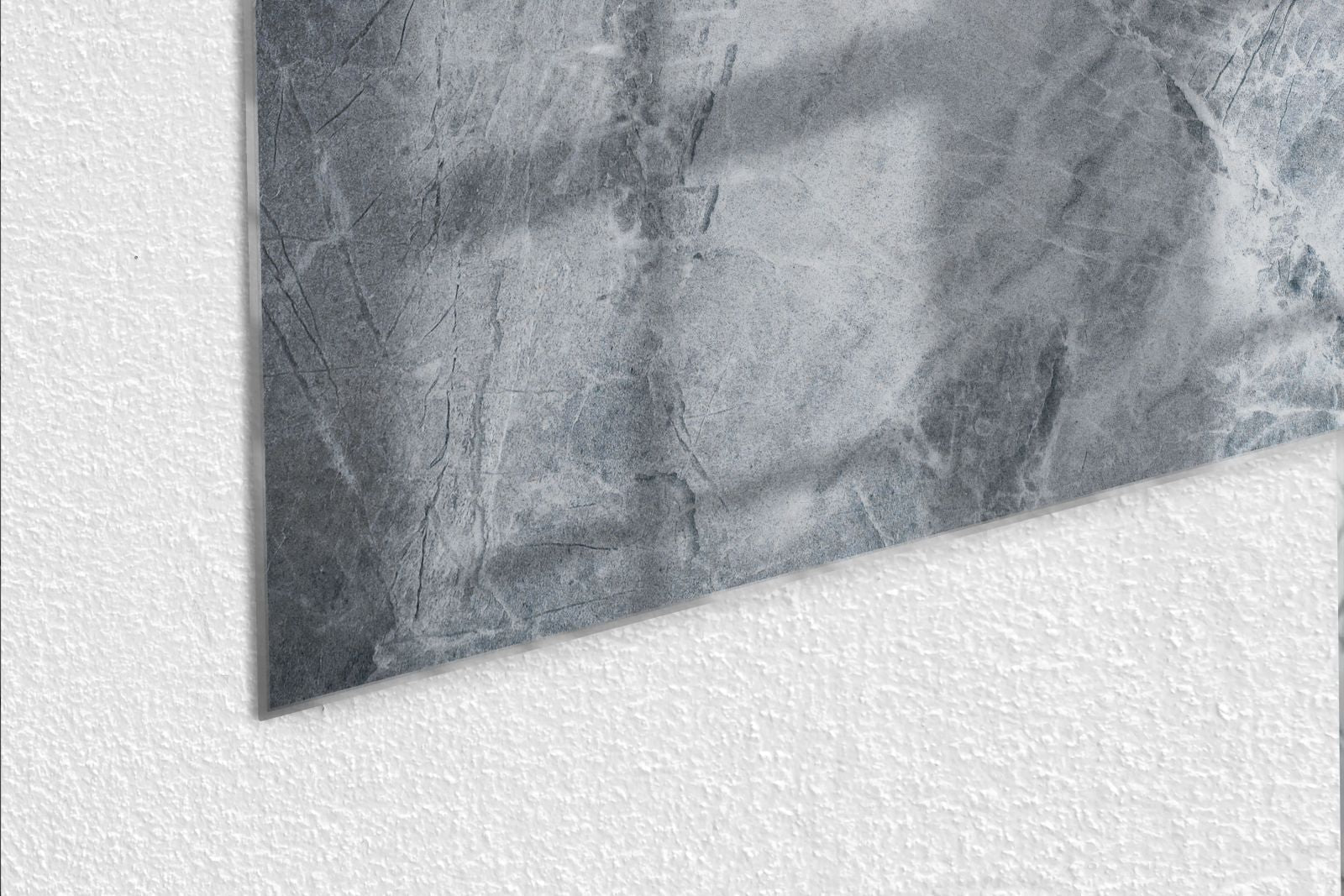 Mydesignglas Glas Whiteboard - Grau Marmor – magnetisch & kratzfest
