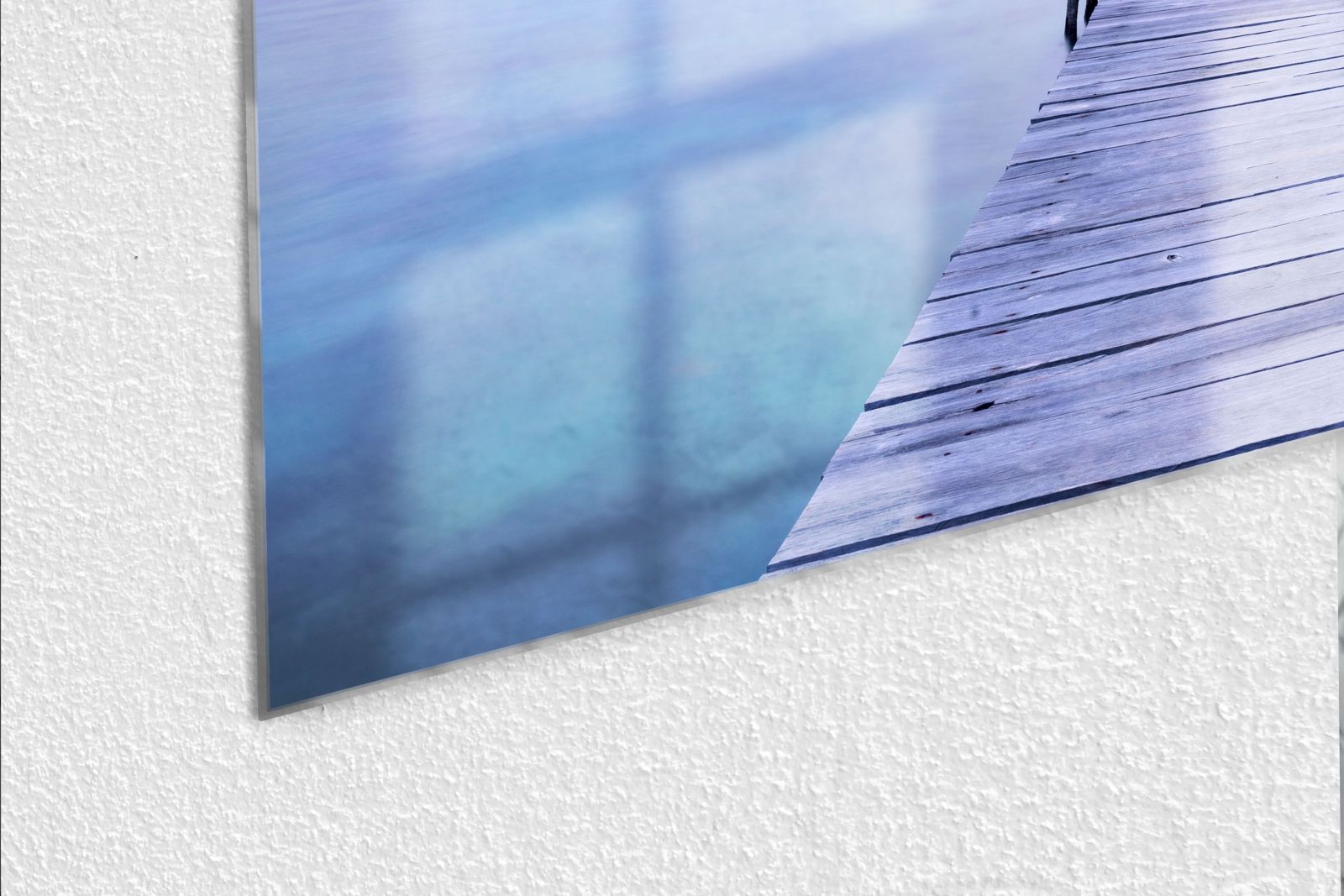 Mydesignglas Glas Whiteboard - Steg am See - magnetisch & kratzfest