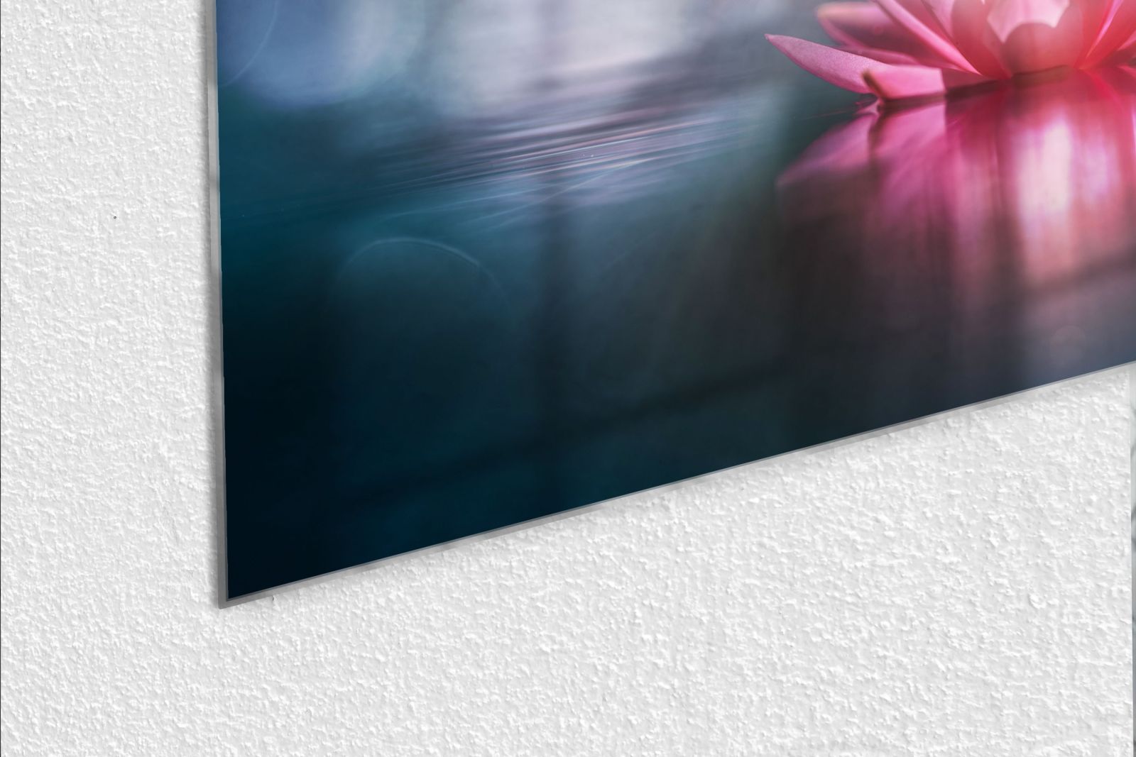 Mydesignglas Glas Whiteboard - Lotusblume – magnetisch, kratzfest & rahmenlos
