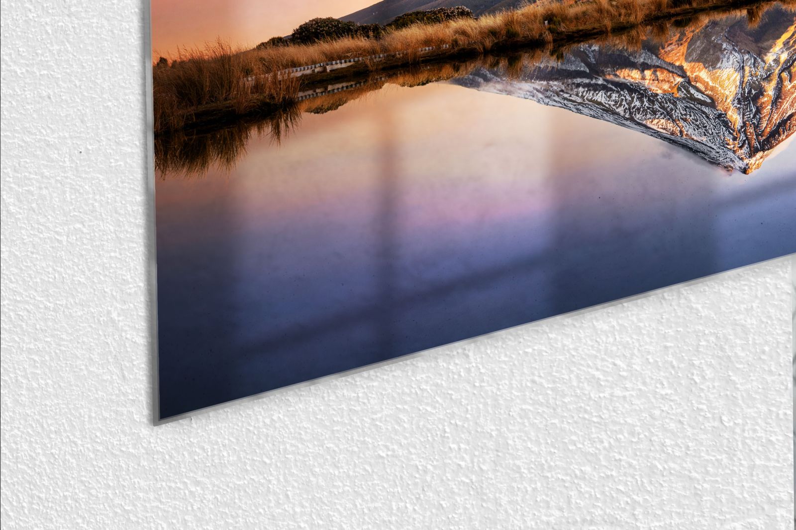 Mydesignglas Glas Whiteboard - Berg Taranaki – magnetisch, kratzfest & rahmenlos