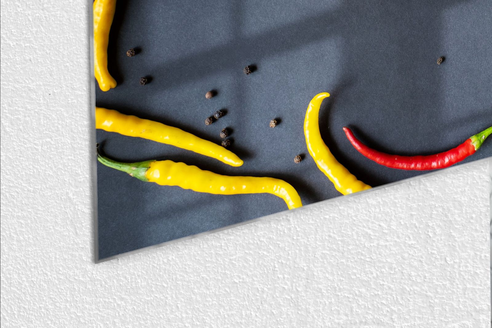 Mydesignglas Glas Whiteboard - Paprika & Chili - magnetisch & kratzfest