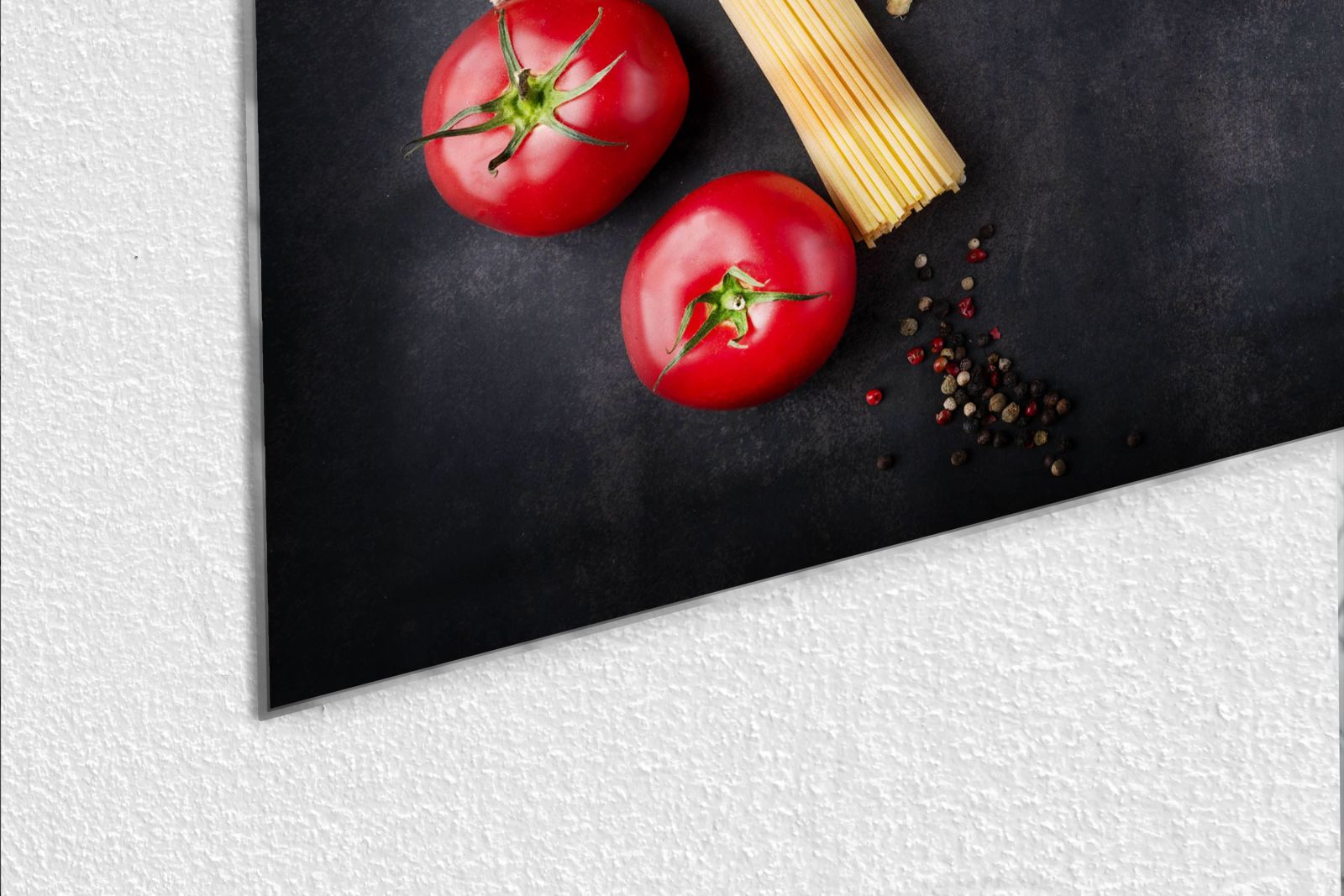 Mydesignglas Glas Whiteboard - Pasta Zutaten – magnetisch, kratzfest & rahmenlos
