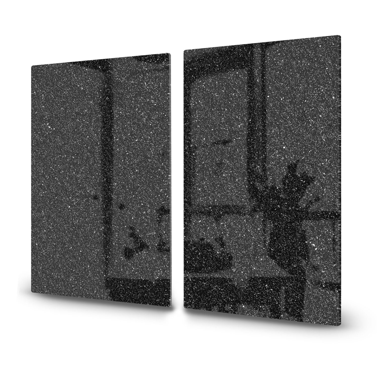 Herdabdeckplatte Asphalt-Textur