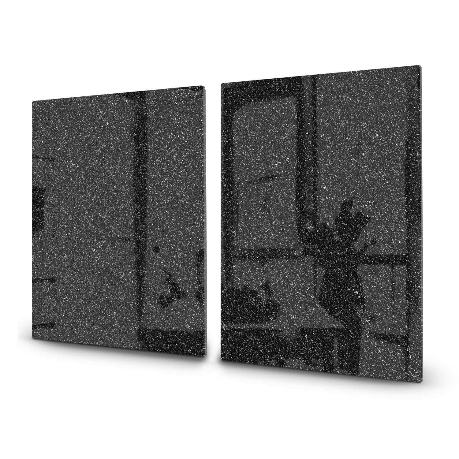 Herdabdeckplatte Asphalt-Textur