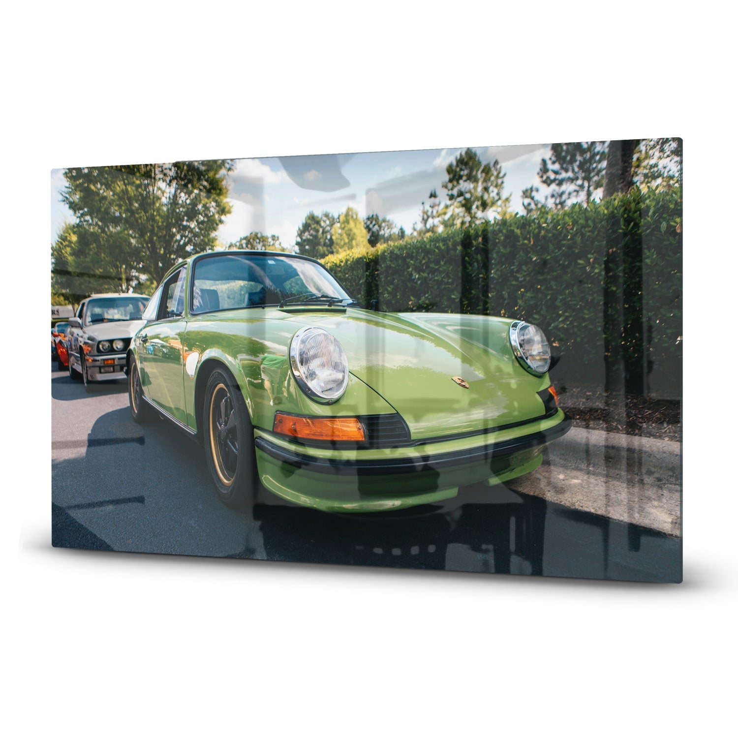 Herdabdeckplatte Grüner Porsche 911 1970