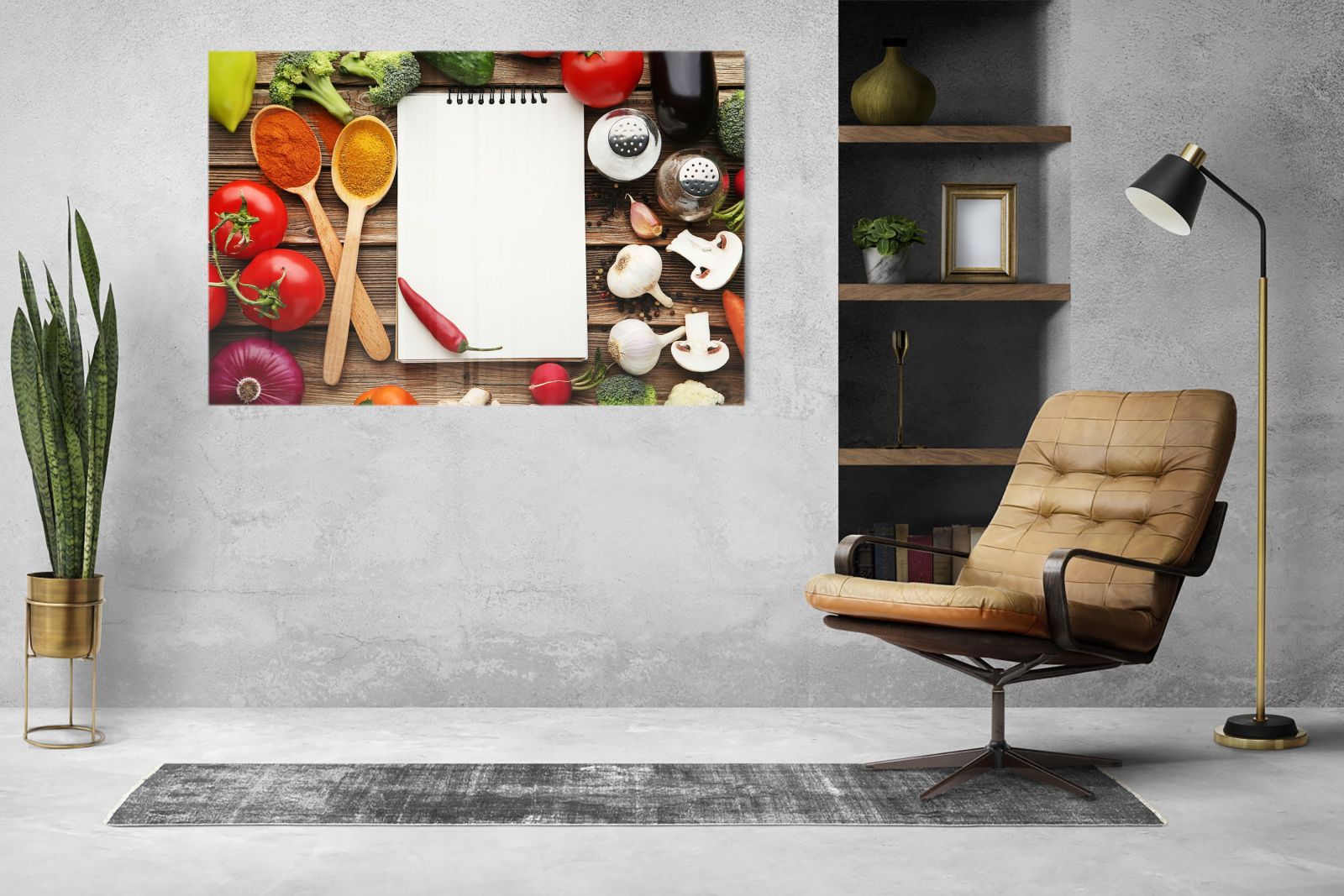 Mydesignglas Glas Whiteboard - Zutaten Notizbuch – magnetisch, kratzfest & rahmenlos