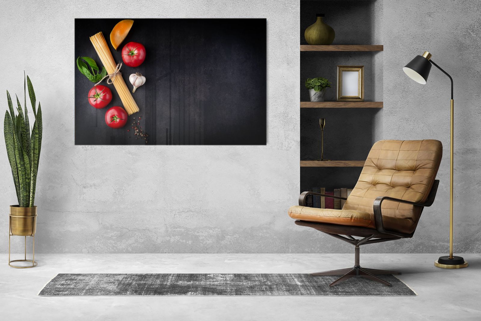 Mydesignglas Glas Whiteboard - Pasta Zutaten – magnetisch, kratzfest & rahmenlos