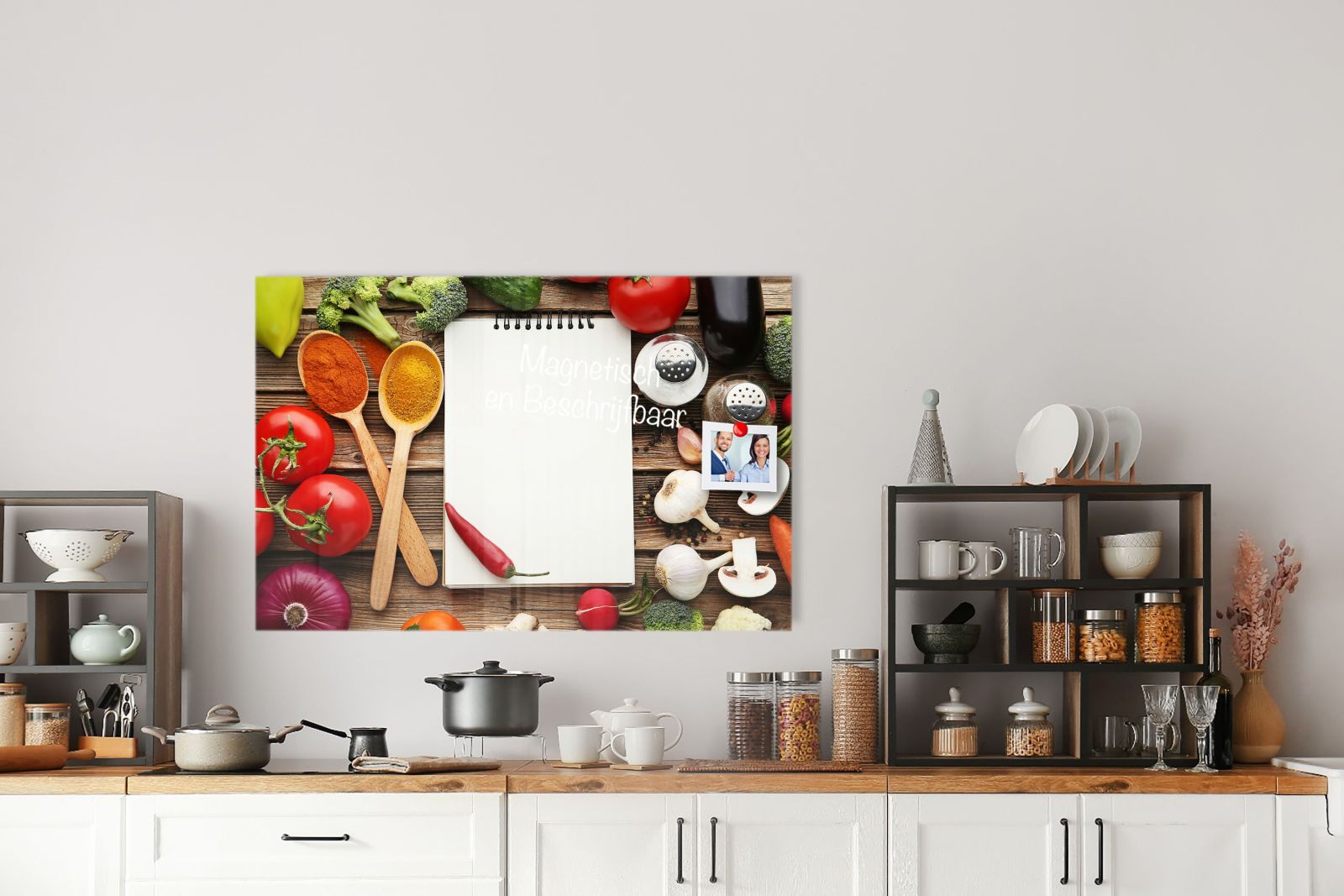 Mydesignglas Glas Whiteboard - Zutaten Notizbuch – magnetisch, kratzfest & rahmenlos