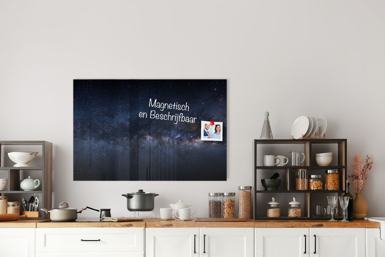 Mydesignglas Glas Whiteboard - Milchstraße – magnetisch, kratzfest & rahmenlos