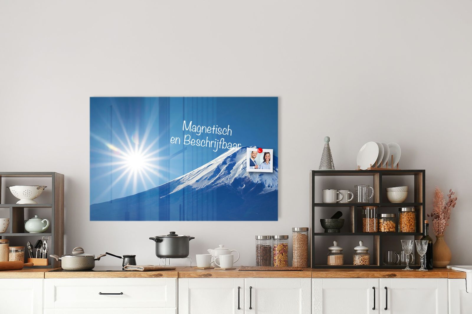 Mydesignglas Glas Whiteboard - Berg Fuji – magnetisch, kratzfest & rahmenlos